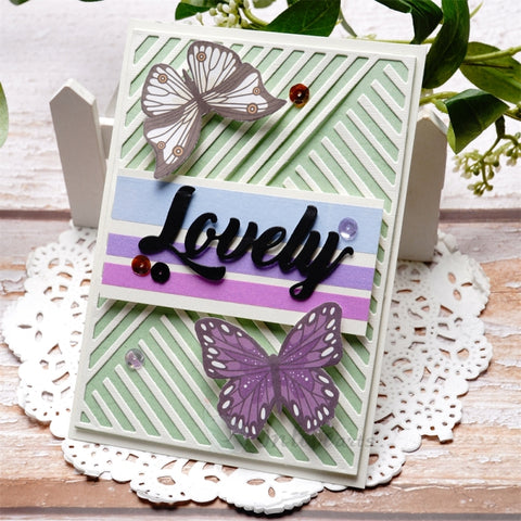 Inlovearts Slash Background Board Cutting Dies