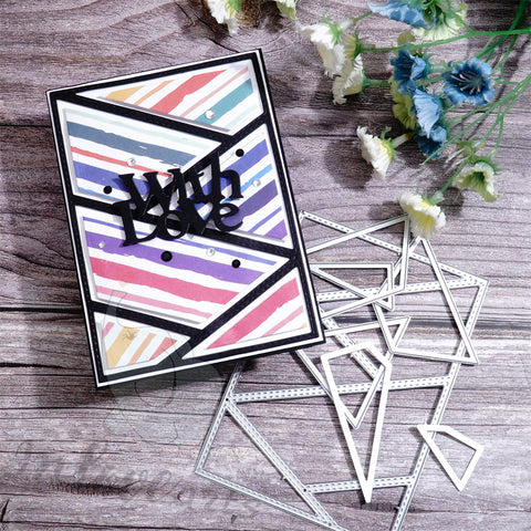 Inlovearts Slash Pattern Background Board Cutting Dies