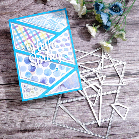 Inlovearts Slash Pattern Background Board Cutting Dies