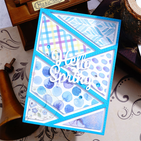 Inlovearts Slash Pattern Background Board Cutting Dies