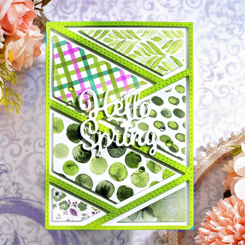 Inlovearts Slash Pattern Background Board Cutting Dies