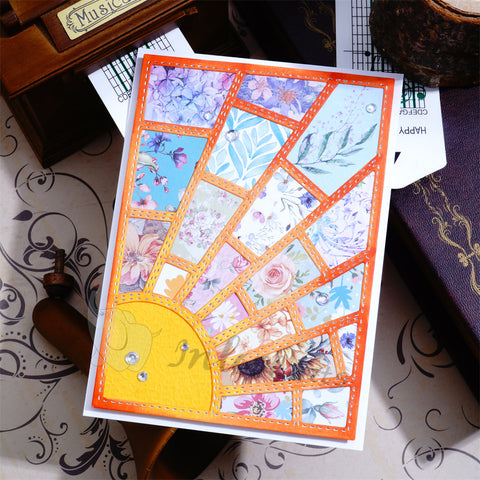 Inlovearts Slashes and Blocks Background Board Cutting Dies