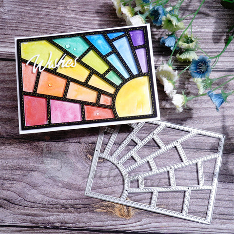 Inlovearts Slashes and Blocks Background Board Cutting Dies