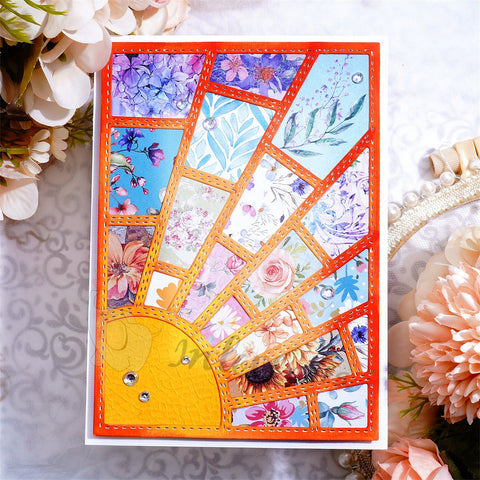 Inlovearts Slashes and Blocks Background Board Cutting Dies