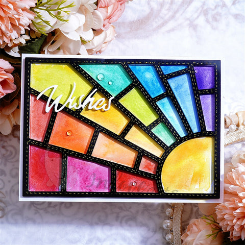 Inlovearts Slashes and Blocks Background Board Cutting Dies