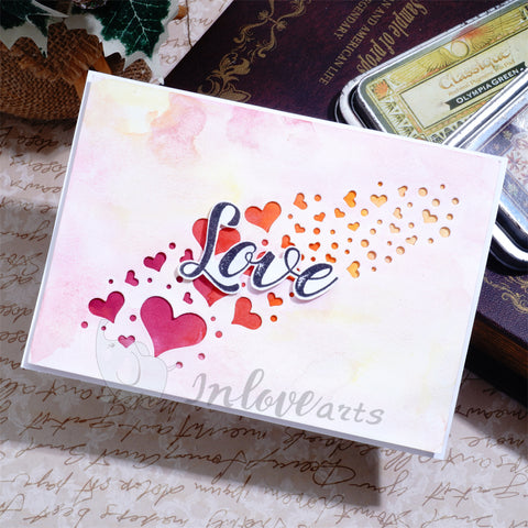 Inlovearts Slash of Heart Cutting Dies