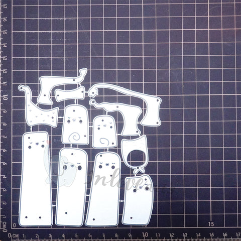 Inlovearts Sleeping Cat Cutting Dies