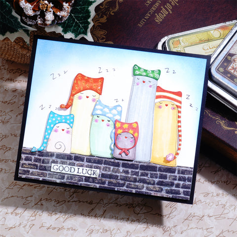 Inlovearts Sleeping Cat Cutting Dies