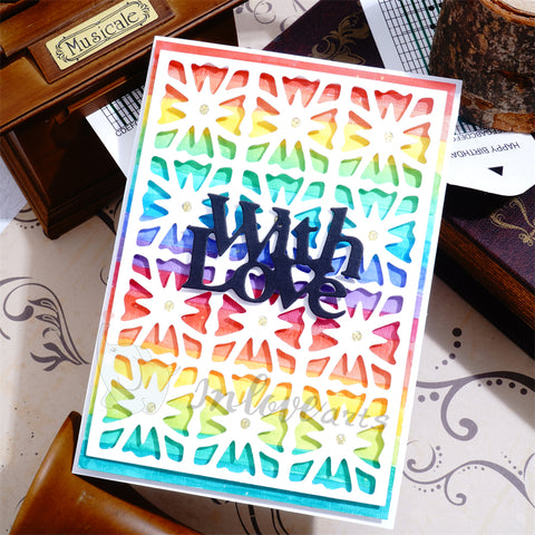 Inlovearts Small Grid Background Board Cutting Dies
