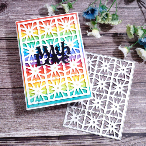 Inlovearts Small Grid Background Board Cutting Dies