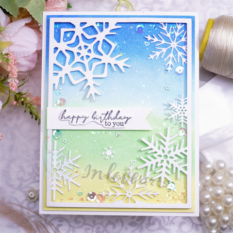 Inlovearts Snowflake Frame Cutting Dies