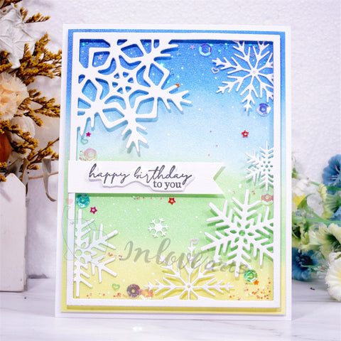 Inlovearts Snowflake Frame Cutting Dies