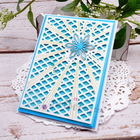 Inlovearts Snowflake Laser Line Background Board Cutting Dies