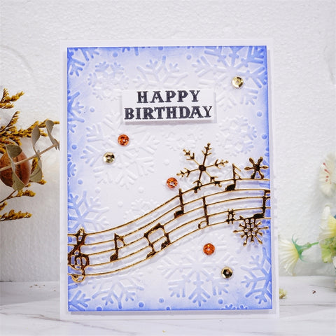 Inlovearts Snowflake Music Note Cutting Dies