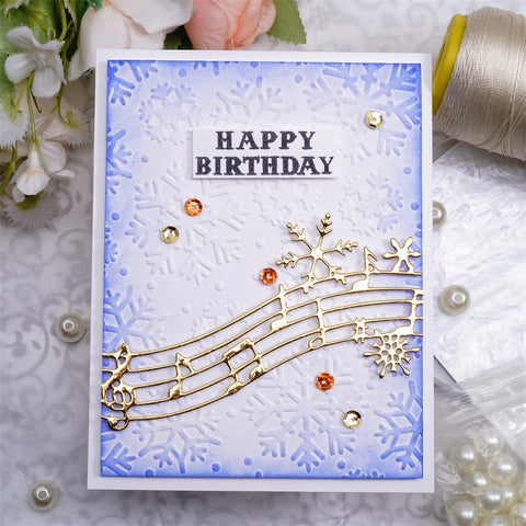 Inlovearts Snowflake Music Note Cutting Dies