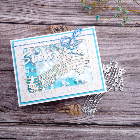 Inlovearts Snowflake Music Note Cutting Dies