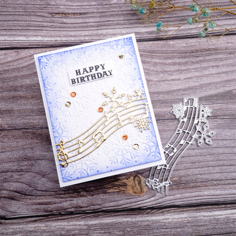 Inlovearts Snowflake Music Note Cutting Dies