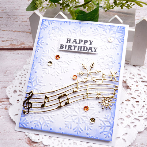 Inlovearts Snowflake Music Note Cutting Dies