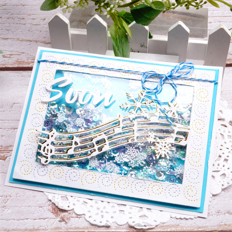 Inlovearts Snowflake Music Note Cutting Dies