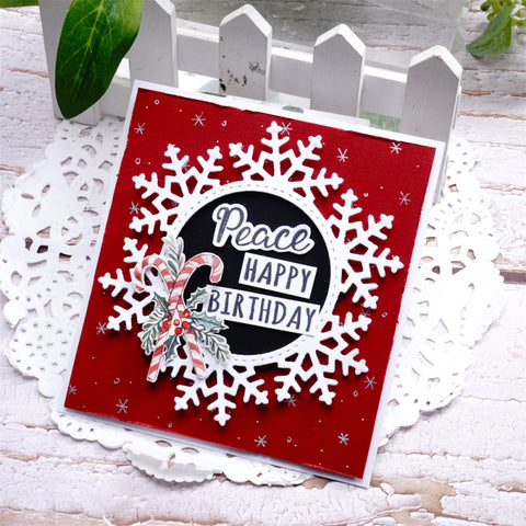 Inlovearts Snowflake Round Border Cutting Dies