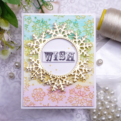 Inlovearts Snowflake Round Border Cutting Dies