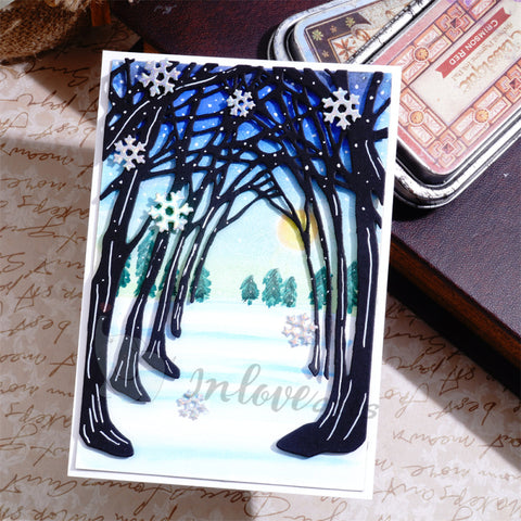 Inlovearts Snowflake and Forest Cutting Dies