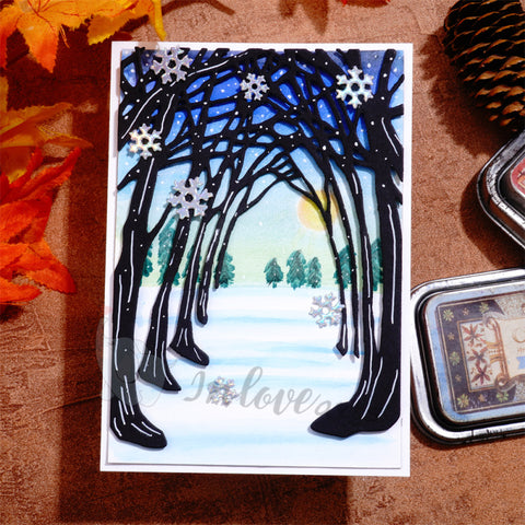 Inlovearts Snowflake and Forest Cutting Dies