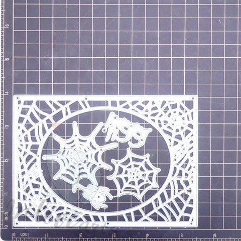 Inlovearts Spider Web Background Board Cutting Dies