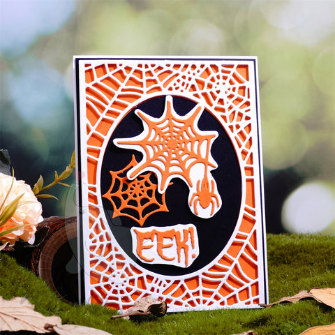 Inlovearts Spider Web Background Board Cutting Dies