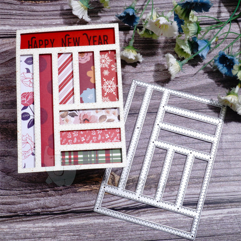 Inlovearts Splicing Rectangular Background Board Dies