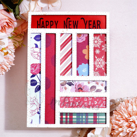 Inlovearts Splicing Rectangular Background Board Dies