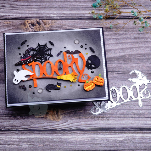 Inlovearts "Spooky" Word Metal Cutting Dies