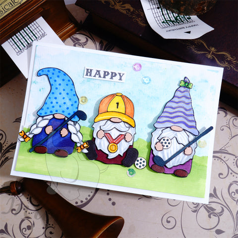 Inlovearts Sport Theme Gnome Cutting Dies