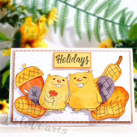 Inlovearts Squirrel and Pinecones Cutting Dies