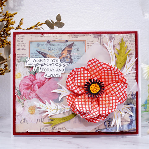 Inlovearts Stacked blooming Flower Cutting Dies