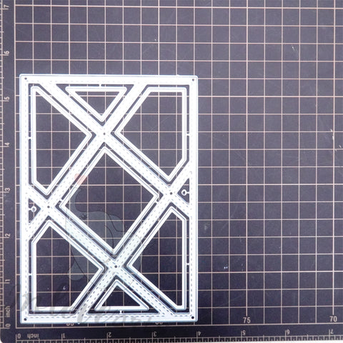 Inlovearts Staggered Lines Background Board Cutting Dies