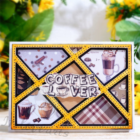 Inlovearts Staggered Lines Background Board Cutting Dies