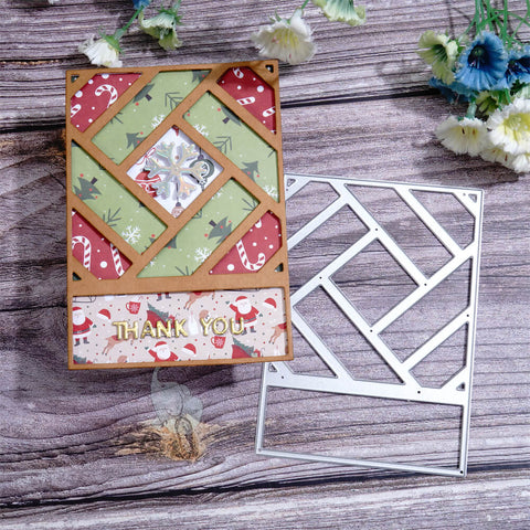 Inlovearts Staggered Long Strip Background Board Cutting Dies