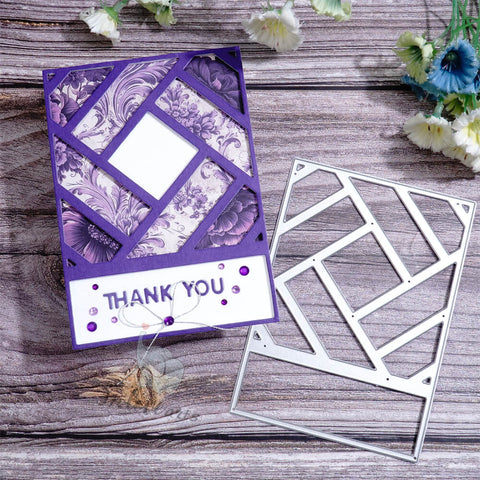 Inlovearts Staggered Long Strip Background Board Cutting Dies