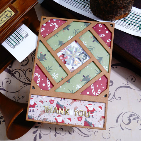 Inlovearts Staggered Long Strip Background Board Cutting Dies