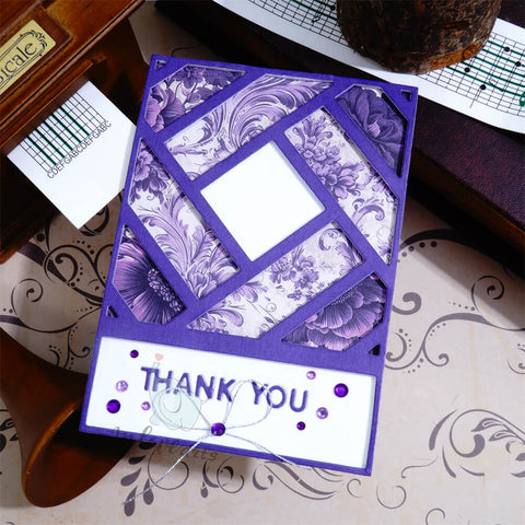 Inlovearts Staggered Long Strip Background Board Cutting Dies