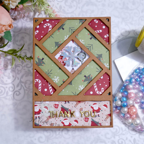 Inlovearts Staggered Long Strip Background Board Cutting Dies