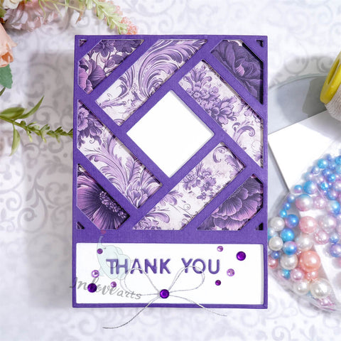 Inlovearts Staggered Long Strip Background Board Cutting Dies