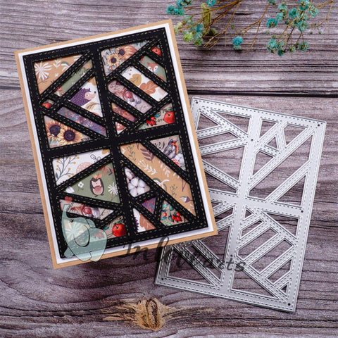 Inlovearts Staggered Pattern Background Board Cutting Dies