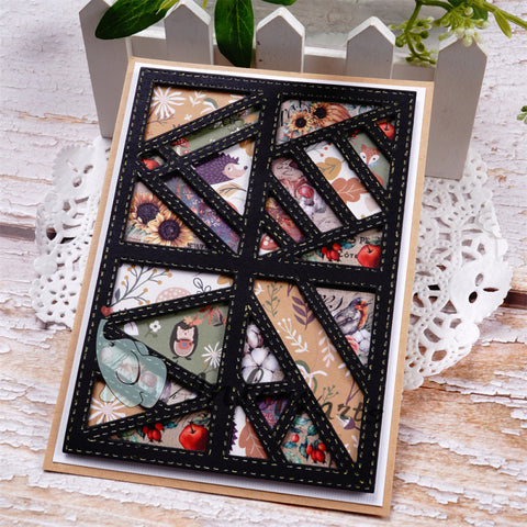 Inlovearts Staggered Pattern Background Board Cutting Dies