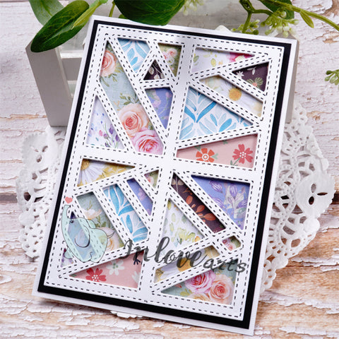 Inlovearts Staggered Pattern Background Board Cutting Dies