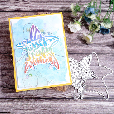 Inlovearts Star Shaped Word Cutting Dies