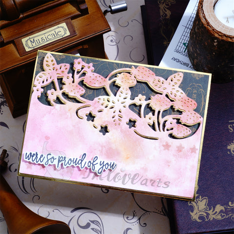 Inlovearts Strawberry Border Cutting Dies