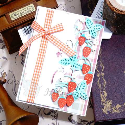 Inlovearts Strawberry Border Cutting Dies