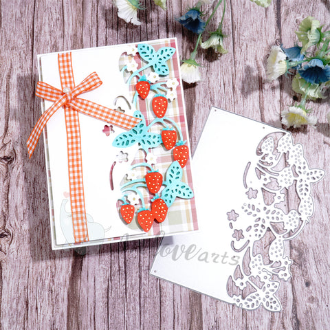 Inlovearts Strawberry Border Cutting Dies